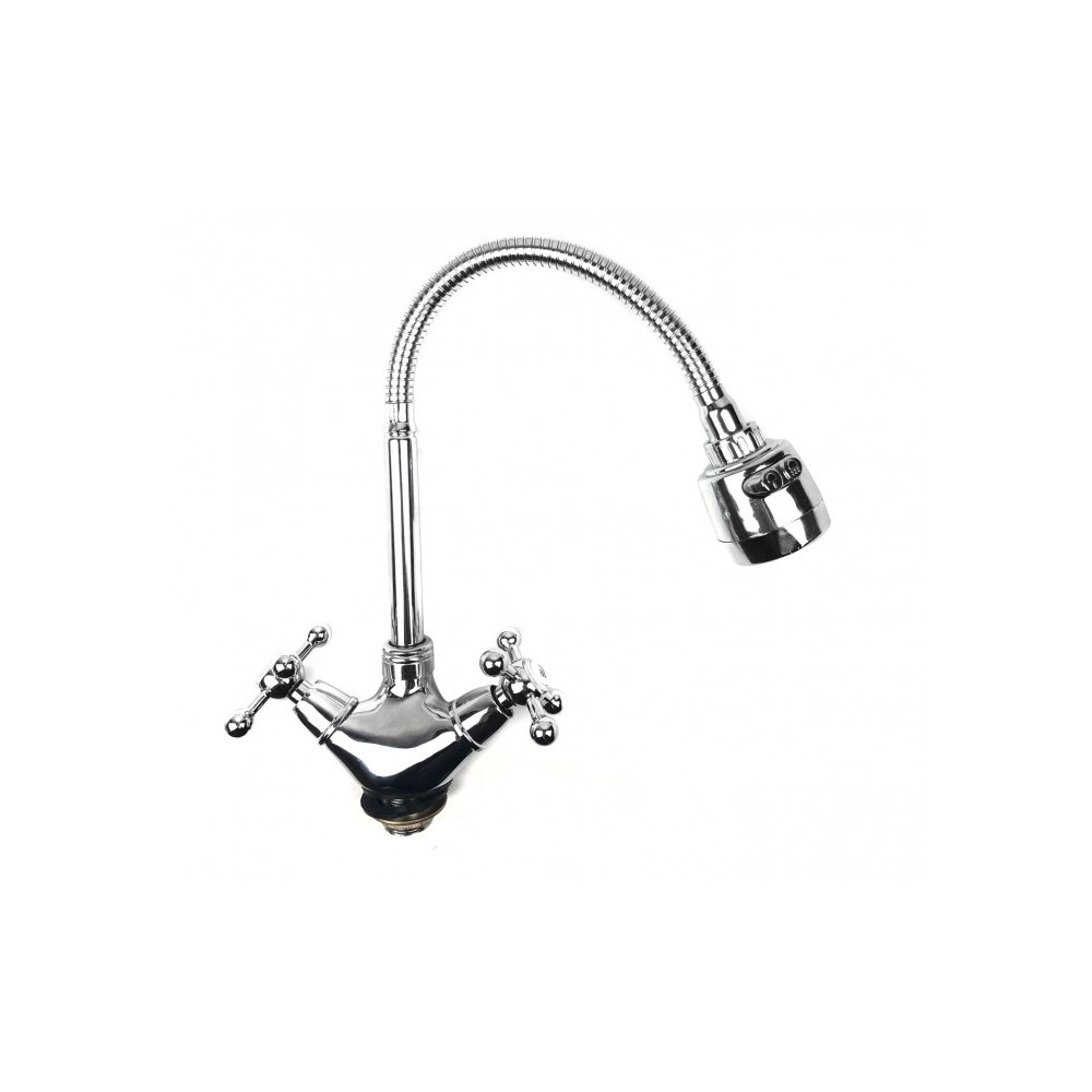 870068 Robinet MART avec bras flexible bidirectionnel douchette FUIYLIN CHROME