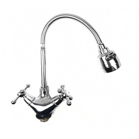 870068 Robinet MART avec bras flexible bidirectionnel douchette FUIYLIN CHROME