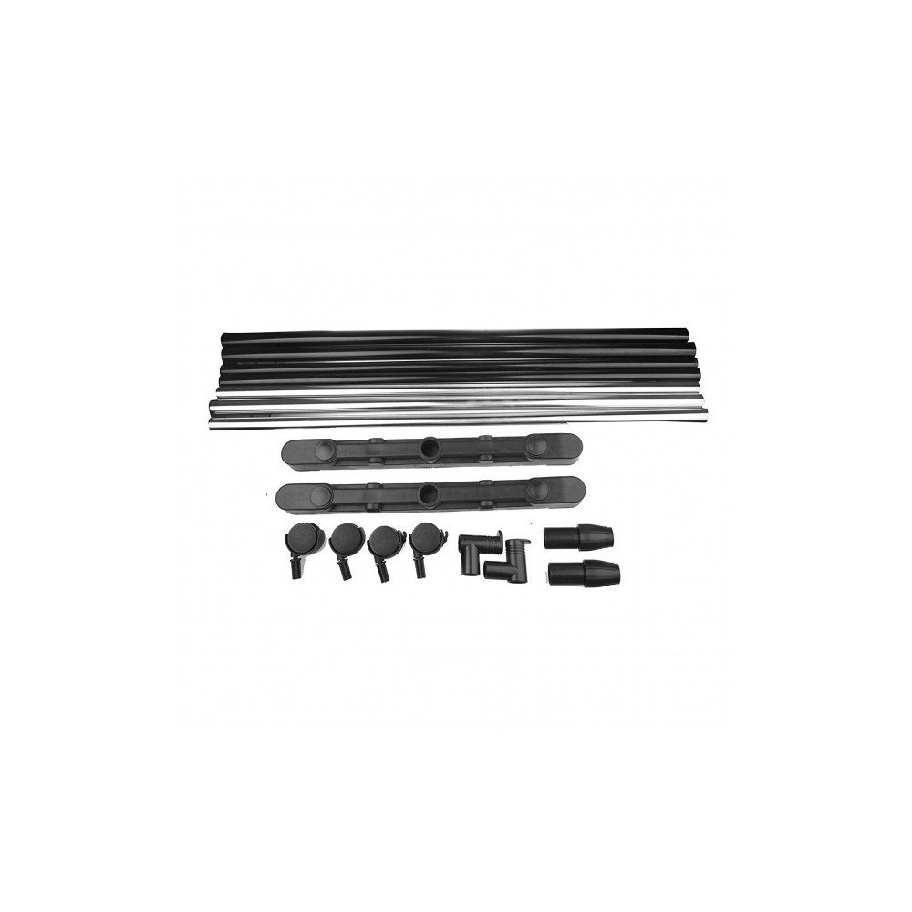 021027 Penderie extensible en métal avec roues...