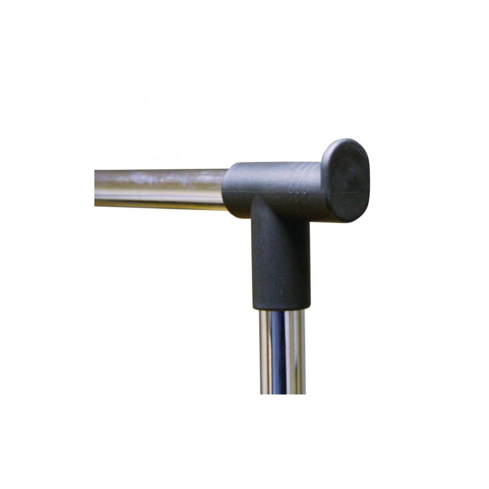 021027 Penderie extensible en métal avec roues...