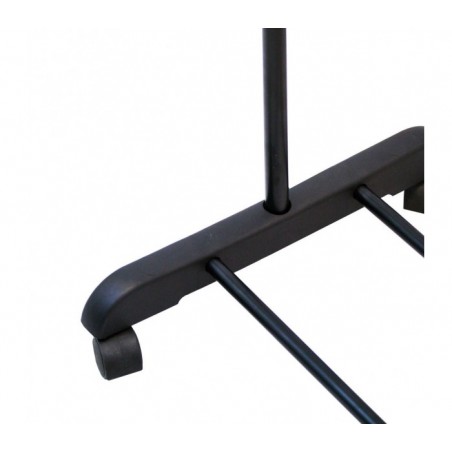 021027 Penderie extensible en métal avec roues 83x41x87cm max h162 cm