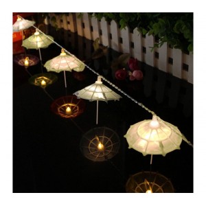 037189 Light chain Guirlande de 10 parapluies LED avec... 2