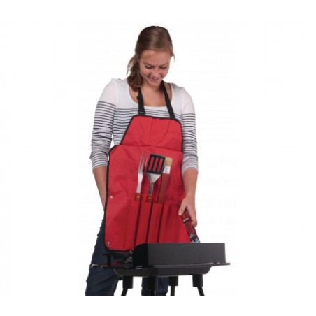 455358 Kit de 16 accessoires pour Barbecue, malette en aluminium pour Barbecue