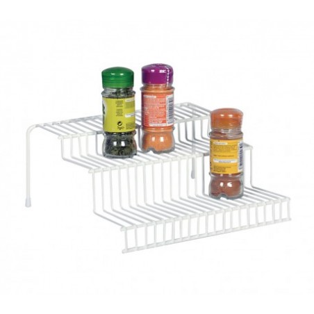 980535 Étagère à 3 niveaux en métal antidérapant pour épices