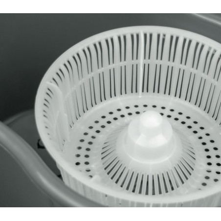 810779 Sceau avec pédale et serpillère en microfibre rotative 360° CNET 6L