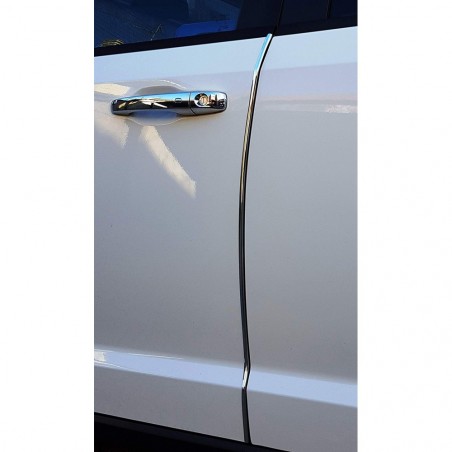 EF013 XONE Set de 4 protecteurs de bord de porte voiture Chrome PVC