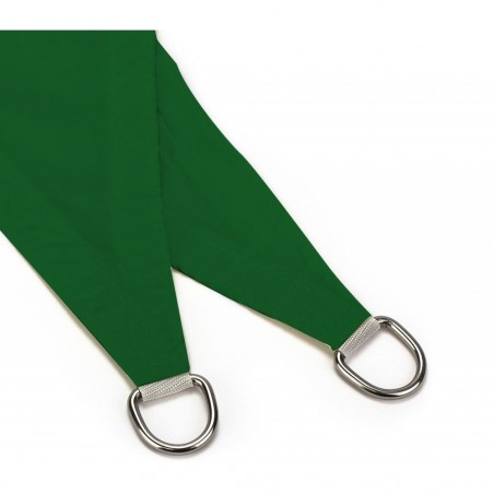 Auvent carré 482414 vert 3x3x3m avec crochets renforcés et corde en nylon