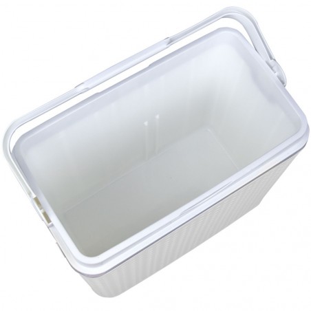 271681 ​​Glacière ADRIATIC 24L. en plastique rigide non toxique blanc 40x37x23cm