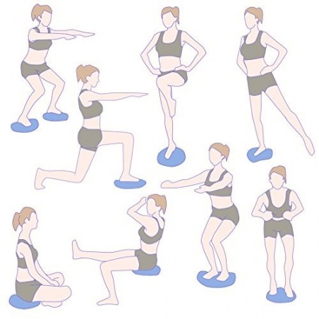 Coussin oscillant pour exercice calesténiques ou posturaux