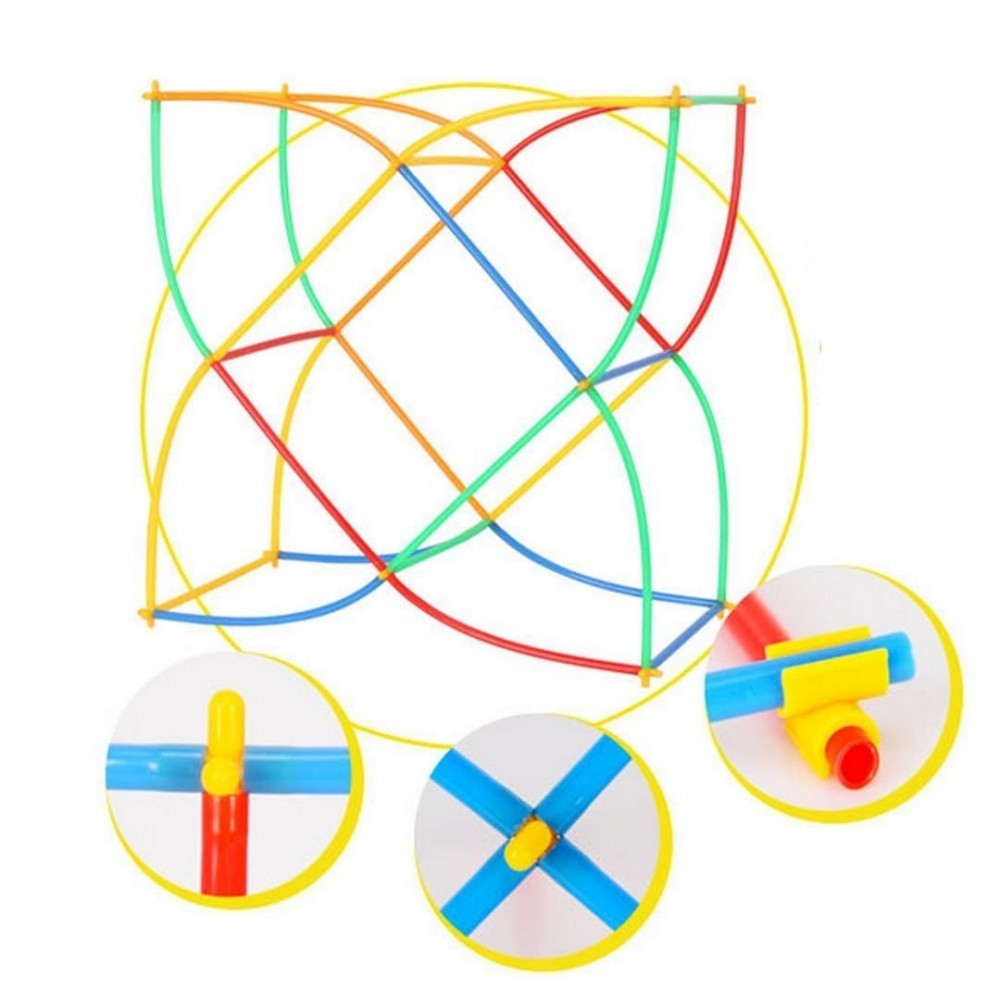 Set de pailles pour constructions 3D avec...