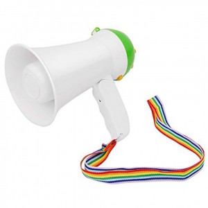 HQ-08 Mégaphone en pvc portable fonction musique et...