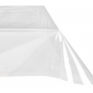 302996 Nappe rectangulaire toile cirée PVC 140x275 cm imperméable transparente