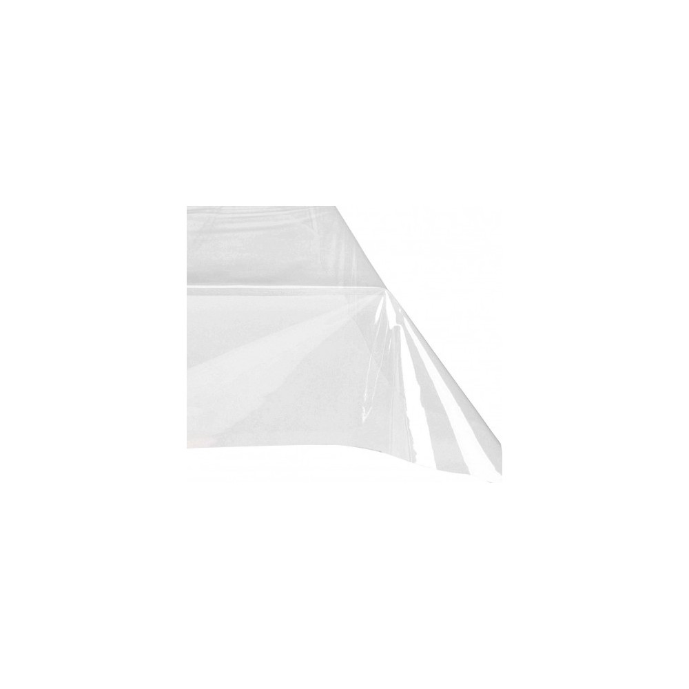 302972 Nappe rectangulaire toile cirée PVC 140x180 cm imperméable transparente
