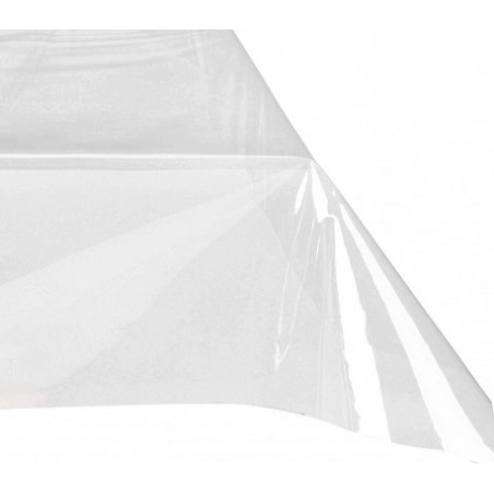 302972 Nappe rectangulaire toile cirée PVC 140x180 cm imperméable transparente