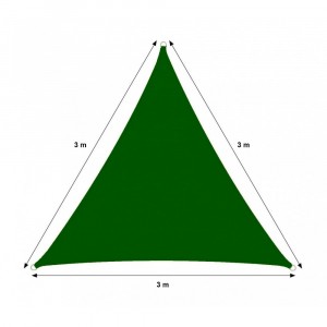 482391 Auvent extérieur triangulaire VERDE 5x5x5 mt avec... 2