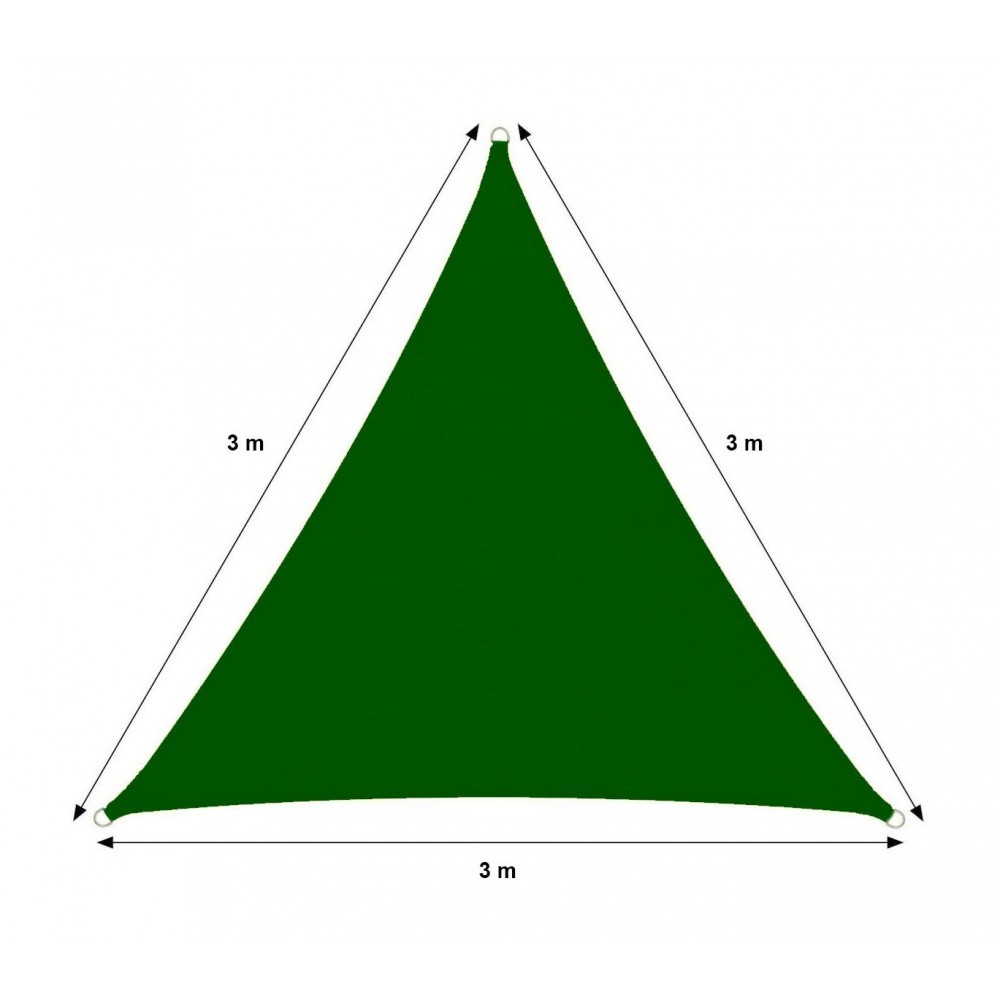 482391 Auvent extérieur triangulaire VERDE...