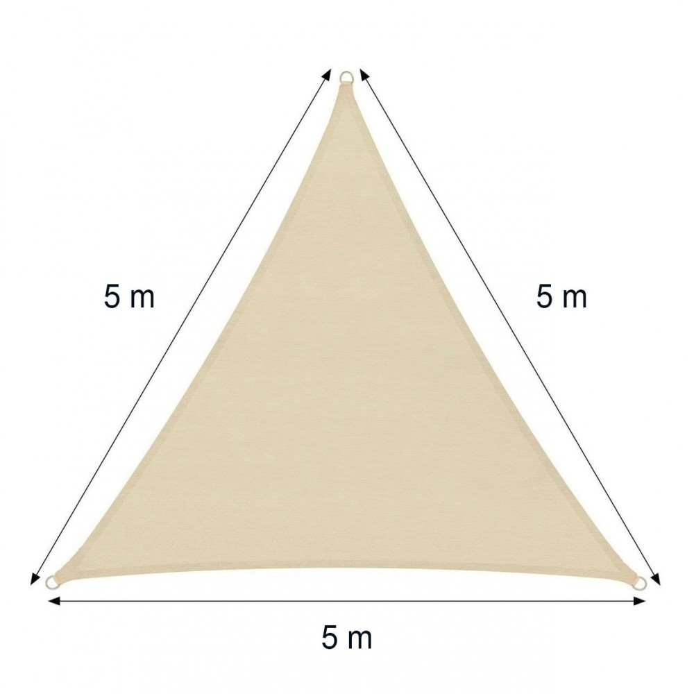 482384 Auvent Extérieur Triangulaire BEIGE...