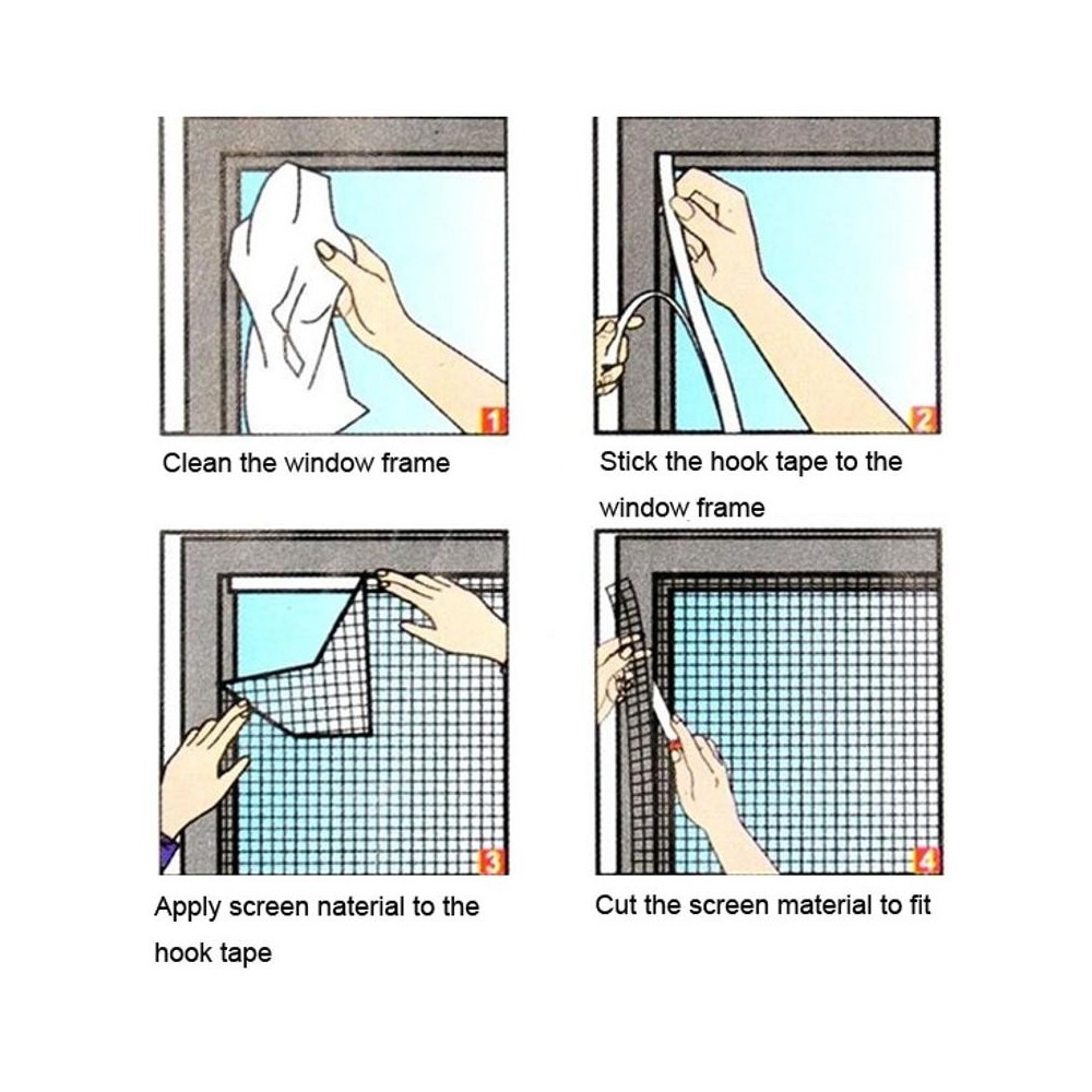 GBST140 Moustiquaire pour portes 140x250cm deux...