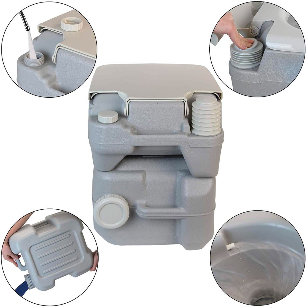 Toilette portable FUBUCA 20Lt avec pompe à...