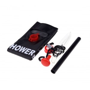 80172 Douche solaire de camping capacité 20 litres corde...