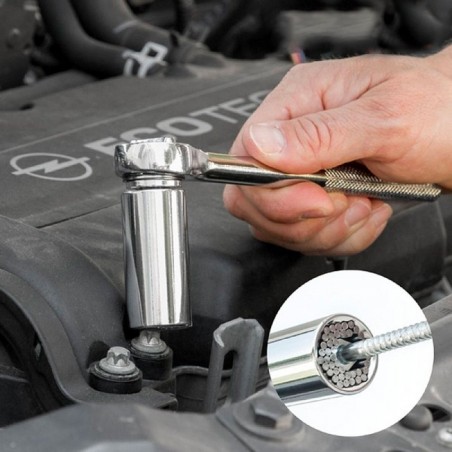 180623 Clé universelle 3 pièces multifonctions et  cliquet GATOR GRIP 7-19 mm