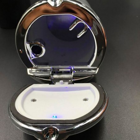 Cendrier de voiture XONE AI079 pour emplacement porte-gobelet et lumière à LED
