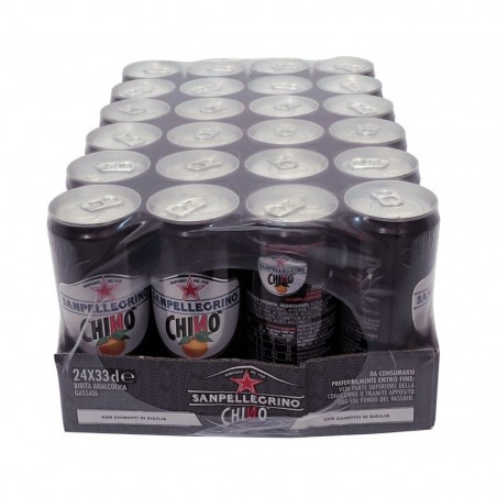 SANPELLEGRINO CHINO Pack économique 24 cannettes de 33 cl de vrai chinotto