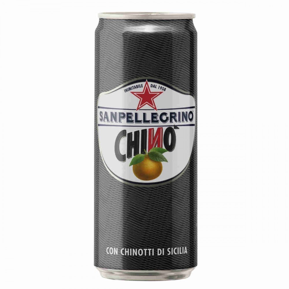 SANPELLEGRINO CHINO Pack économique 24 cannettes de 33 cl de vrai chinotto