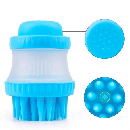 221158 Distributeur de savon et brosse en silicone pour chien Gentle Dog Washer