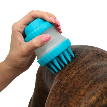 221158 Distributeur de savon et brosse en silicone pour chien Gentle Dog Washer