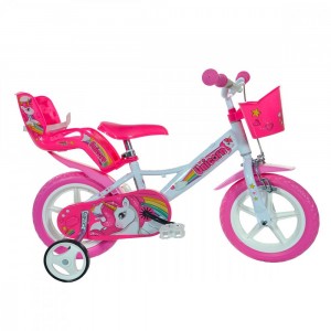 Vélo fille taille 12" UNICORN DINO BIKES 124 RA 3-6 ans