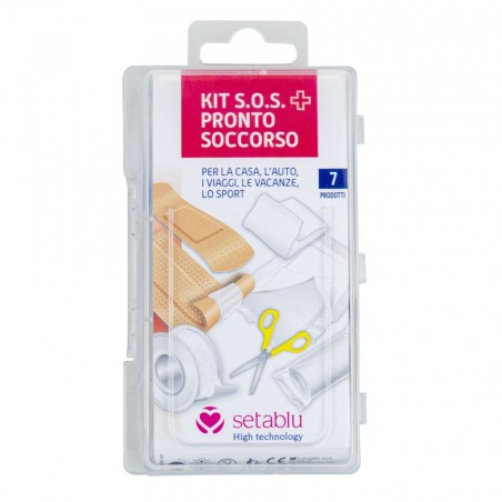 931507 Trousse de secours SOS 7 pièces SETABLU ciseaux bandages pansements