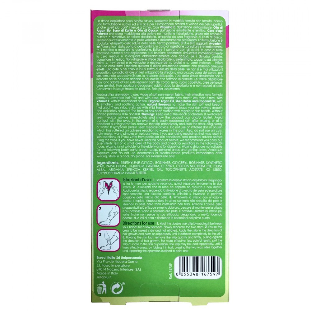 167597 8 bande d'épilation SETABLU à l'huile...