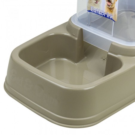 100930 Distributeur 2en1 automatique d'eau ou aliment pour animaux 8L