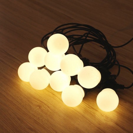 000007 10 Guirlande d'ampoules à LED 5 mètres  pour l'extérieur