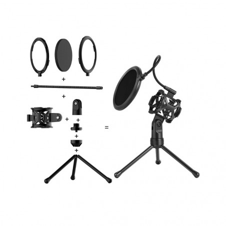 851906 Andowl PS-2 Kit de filtre audio avec trépied araignée et micro