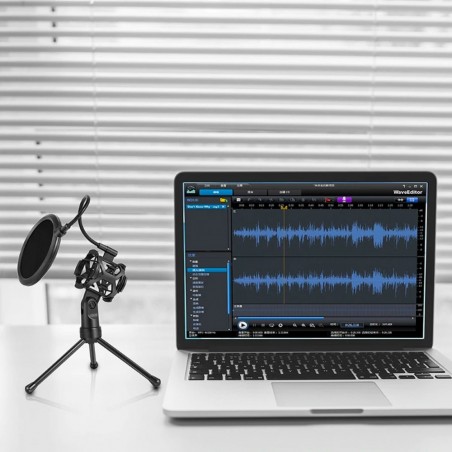 851906 Andowl PS-2 Kit de filtre audio avec trépied araignée et micro