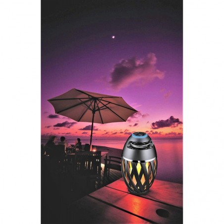 Haut-parleur lanterne effet flamme Cassa avec Bluetooth et rechargeable