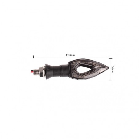 132529 Clignotant LED 12V pour motos et maxi scooters universels