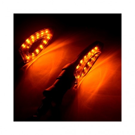 132529 Clignotant LED 12V pour motos et maxi scooters universels