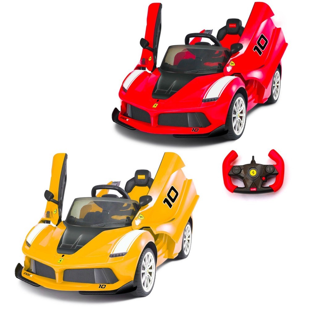 B08184 Voiture Électrique Pour Enfant Télécommande FERRARI FXX En Cuir 12V