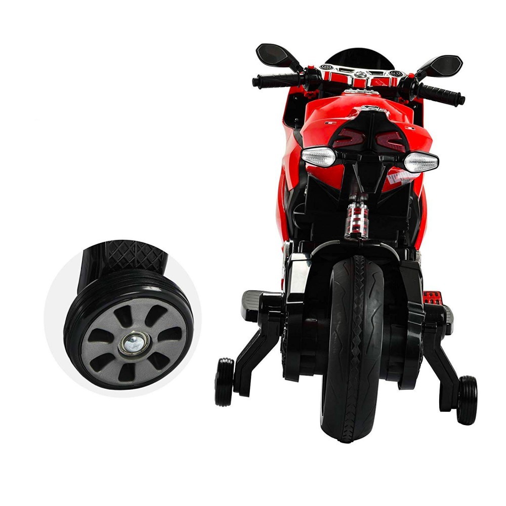 B39326 Moto sportive électrique pour enfant BKT lumières et sons 12V MP3 USB