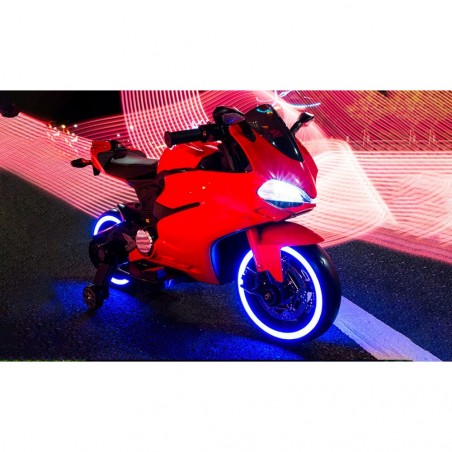 B39326 Moto sportive électrique pour enfant BKT lumières et sons 12V MP3 USB