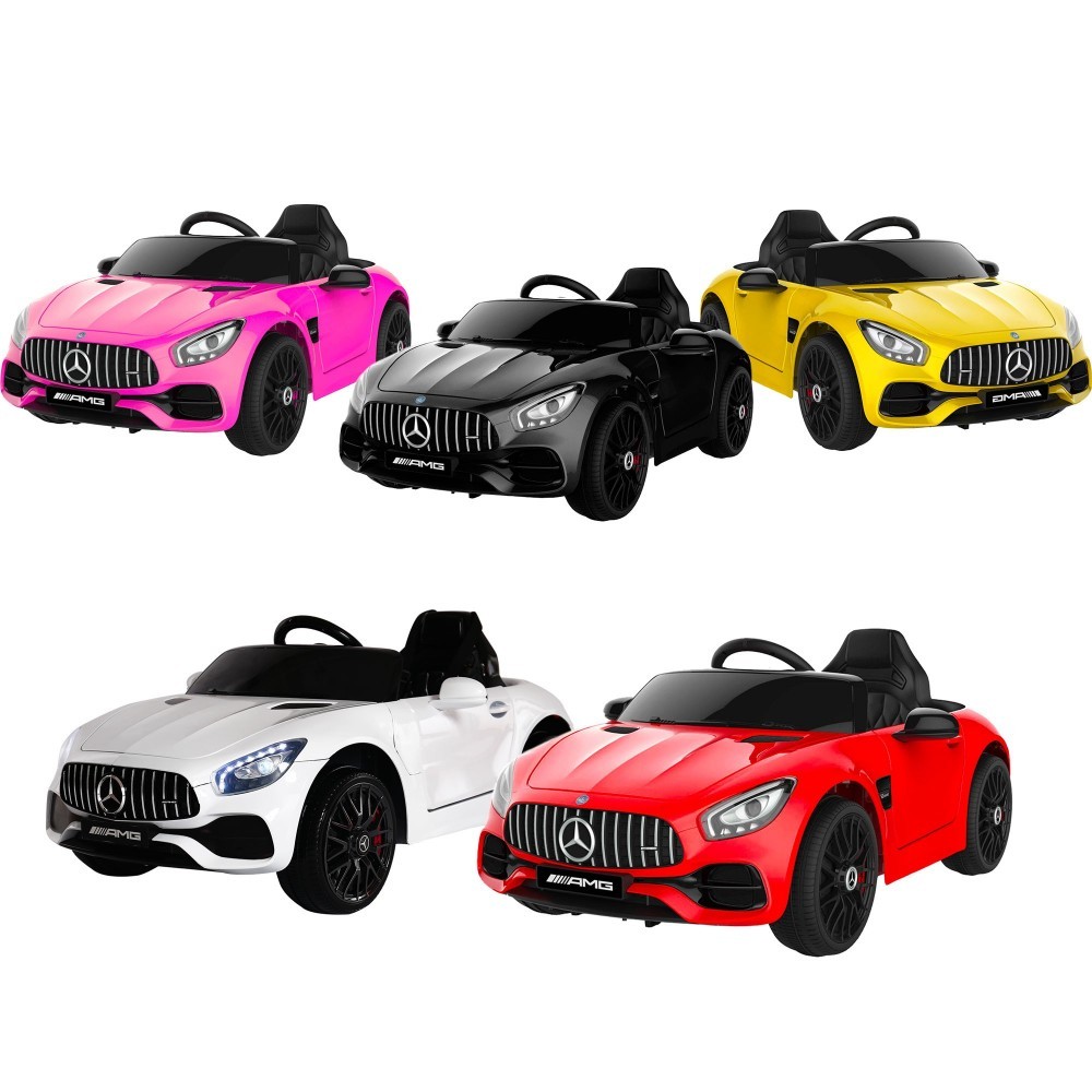 MERCEDES AMG GT voiture électrique pour enfant téléguidée 12V MP3 LED lumières