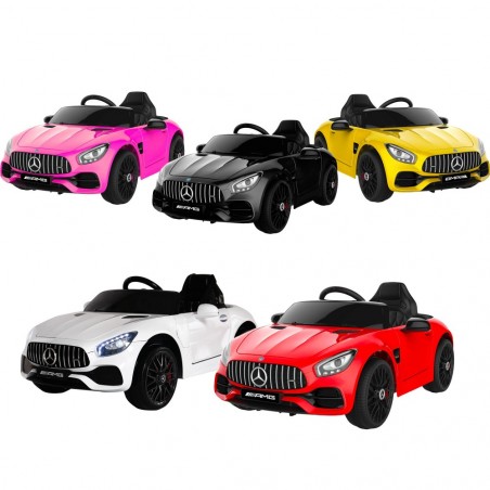 MERCEDES AMG GT voiture électrique pour enfant téléguidée 12V MP3 LED lumières
