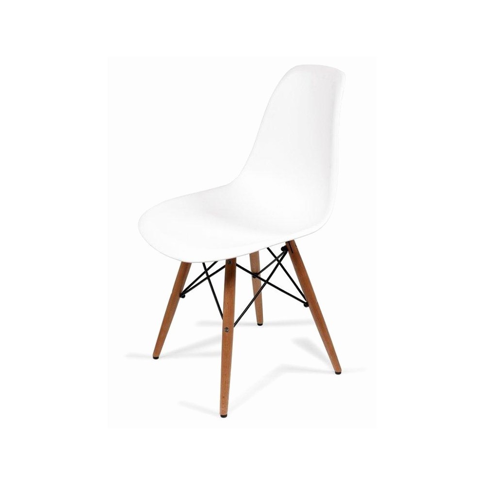 Pack de 4 chaises Supreme avec pieds en bois et...