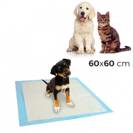 037803 Pack 10 tapis éducateur propreté pour chien 60x60cm NOBLEZA