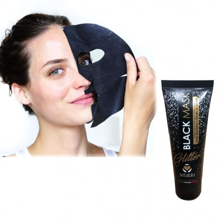 574583 Black mask SETABLU extrait de concombre et acide mandélique pour briller
