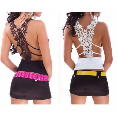 Débardeur femme avec dentelle au dos mod. LOLA - MWS AHEAD