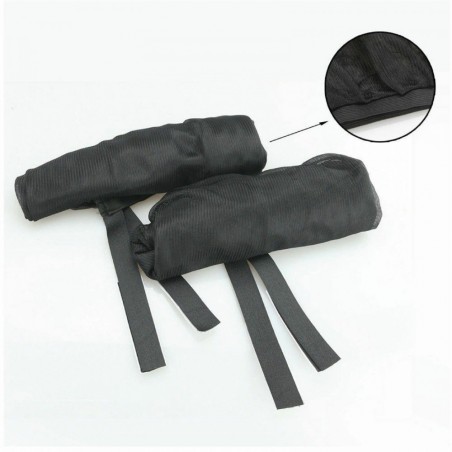 Kit 2 pièces Pare-soleil pour vitre de voiture 54x92cm avec fermeture